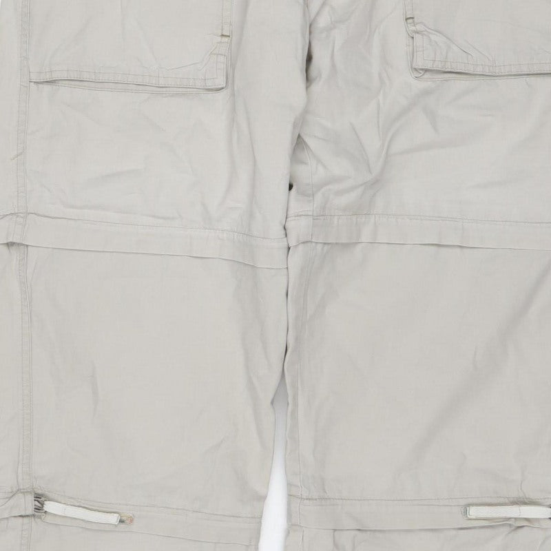 Peter Storm Women’s Beige Size 14 Convertible Cargo Trousers