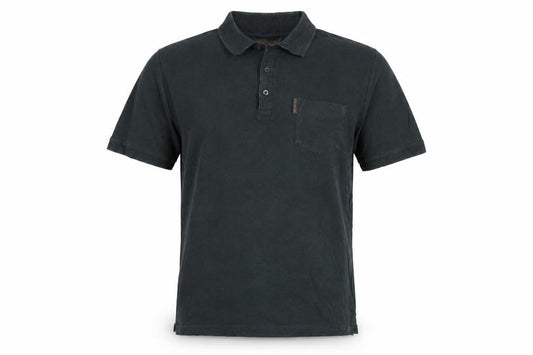 Ben Sherman Men's Dark Green L Cotton Short Sleeve Pocket Polo Shirt