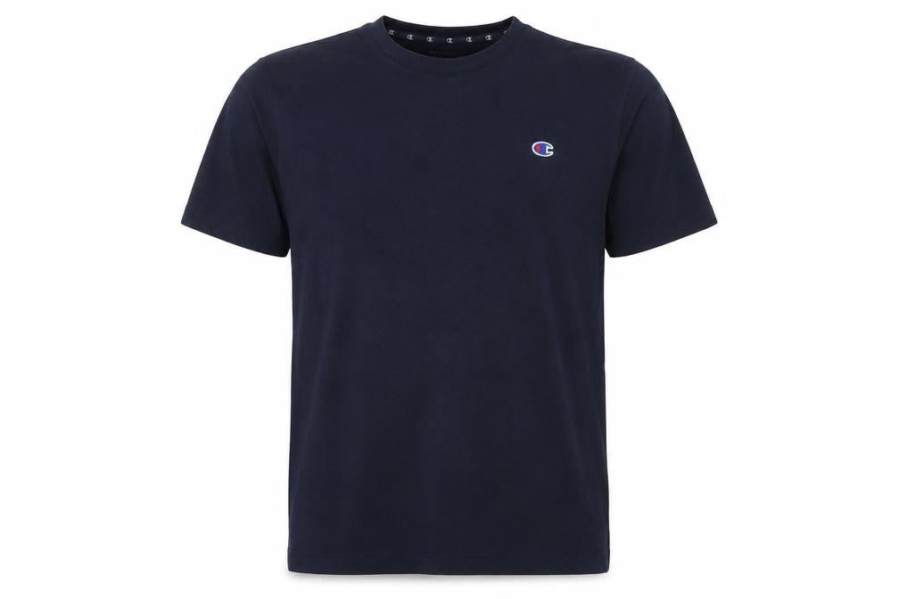 Champion Men’s Blue M Athletic Logo Short Sleeve Crew Neck T-Shirt