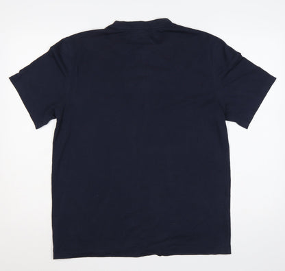 Champion Men’s Blue M Athletic Logo Short Sleeve Crew Neck T-Shirt