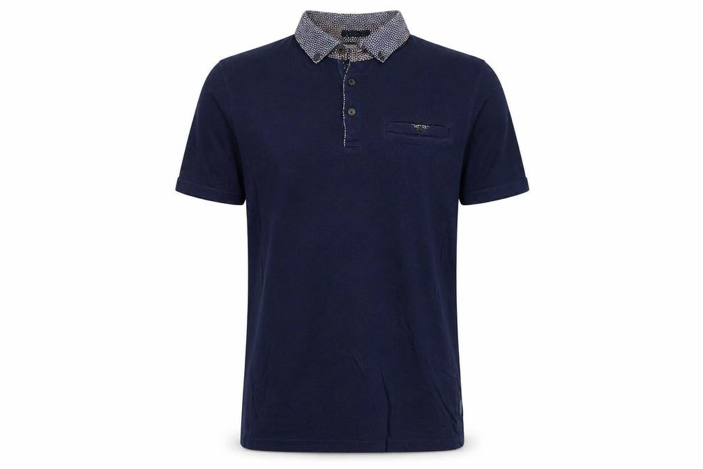 Ted Baker London Men’s Navy Blue M Short Sleeve Button-Down Polo