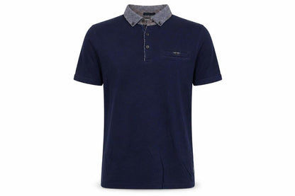 Ted Baker London Men’s Navy Blue M Short Sleeve Button-Down Polo