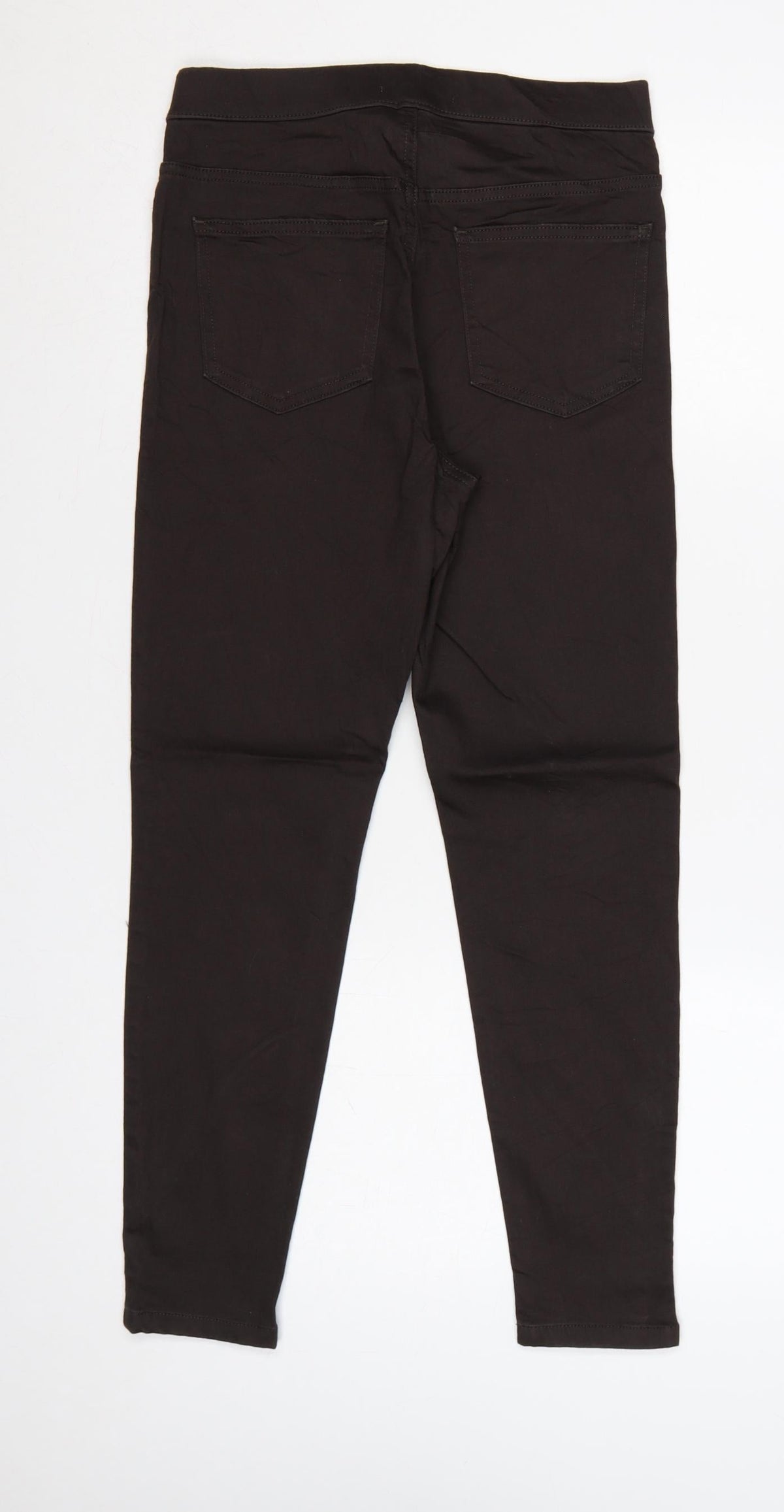 Marks & Spencer Women Brown UK 10 Short Skinny Stretch Jeggings