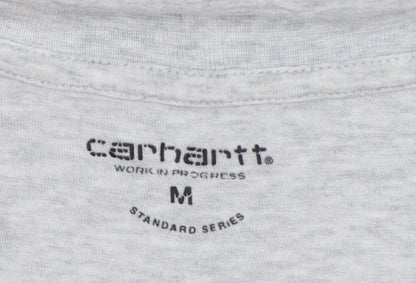 Carhartt Men Grey M Standard Crew Neck Logo T-Shirt