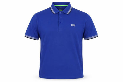 Hugo Boss Men’s Blue XL Modern Fit Logo Cotton Polo Shirt