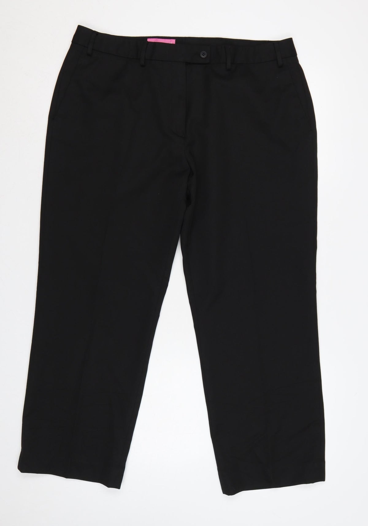 Brook Taverner Women's Black UK 18 Slim Straight Dress Trousers