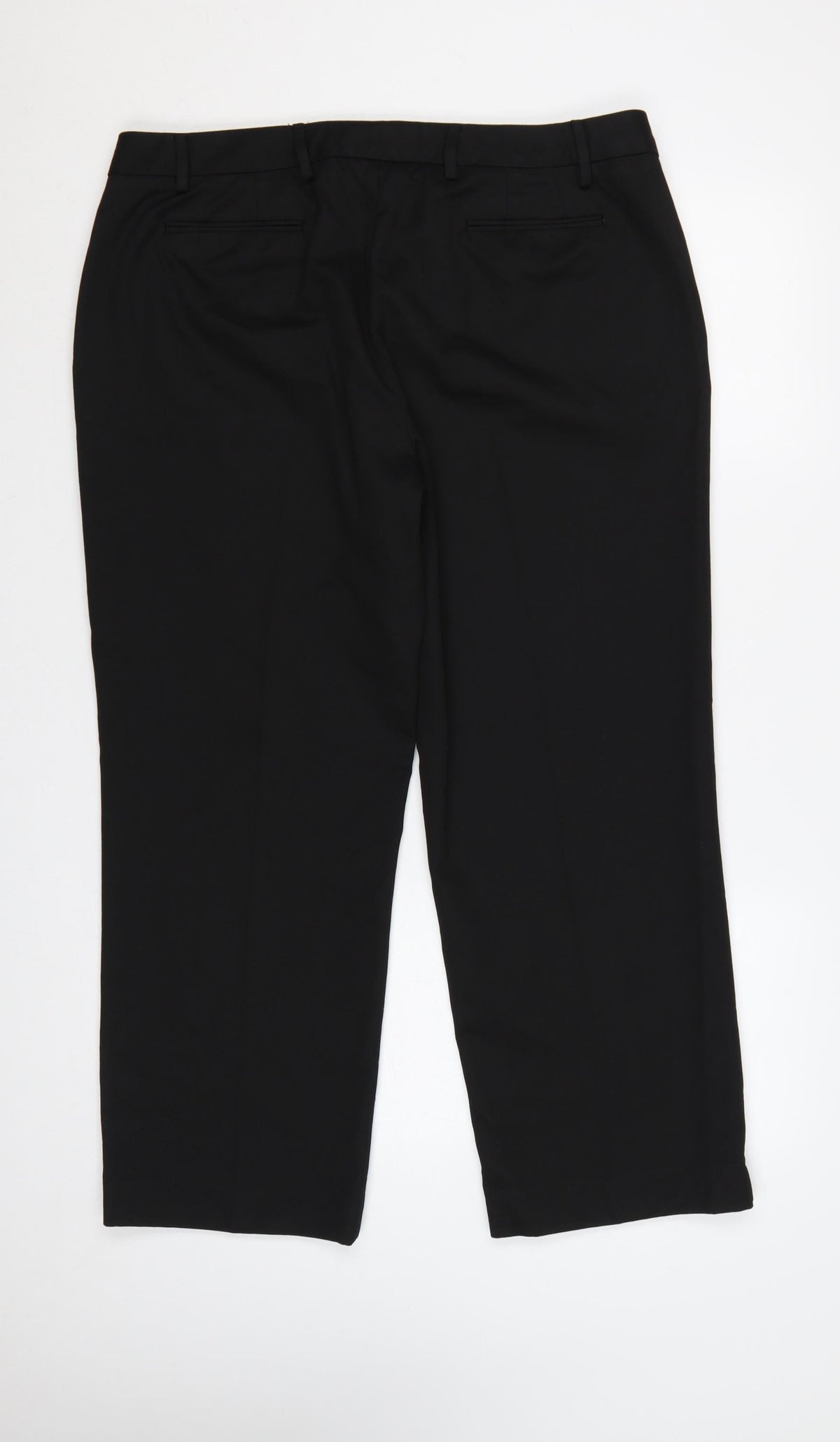 Brook Taverner Women's Black UK 18 Slim Straight Dress Trousers