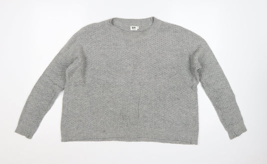 Kin by John Lewis Women’s Grey Alpaca Wool Knit Jumper Size 8