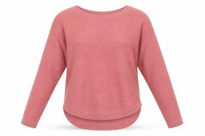 Front view of Principles Petite Women’s Pink Rib Knit jumper UK 6