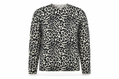 Marks & Spencer Women's Black Leopard Print Pullover Jumper UK 10