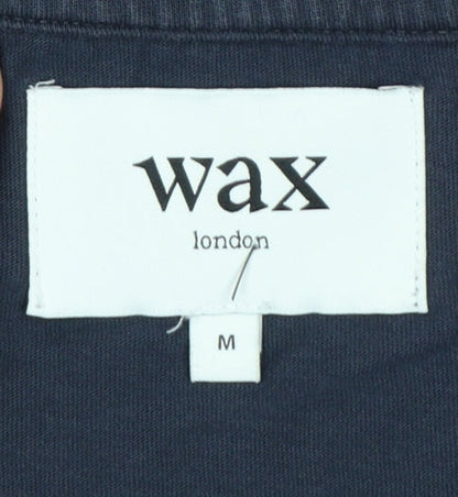 Wax London Men's Blue M Classic Crew Neck Cotton T-Shirt