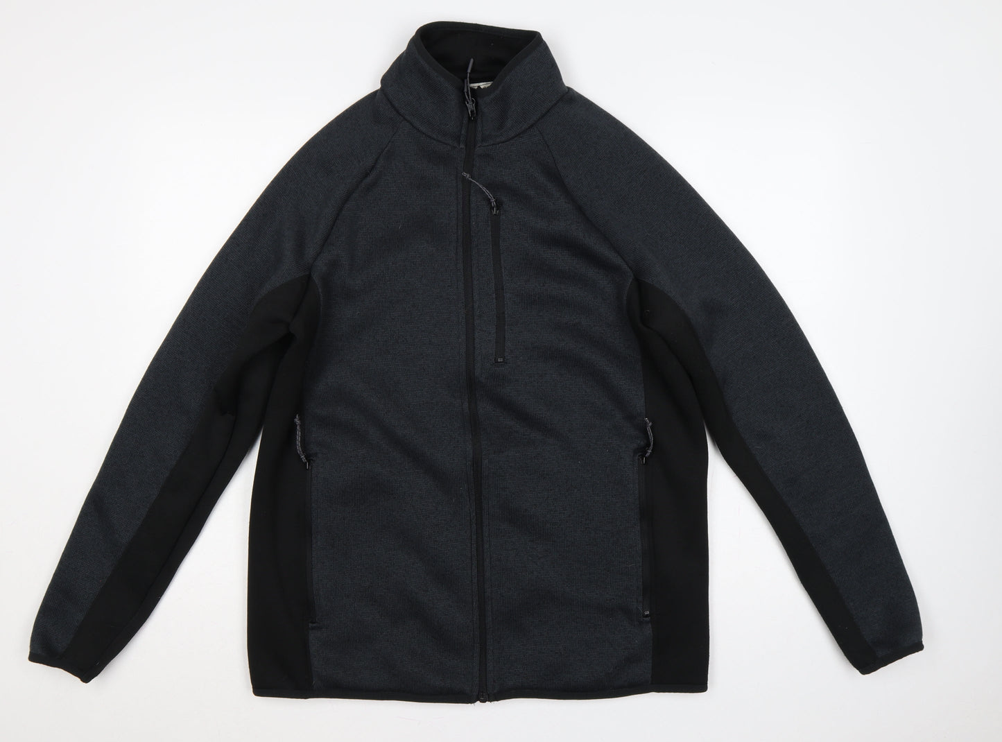 Mountain Warehouse Men's Black L Basic Jacket Full Zip Soft Shell