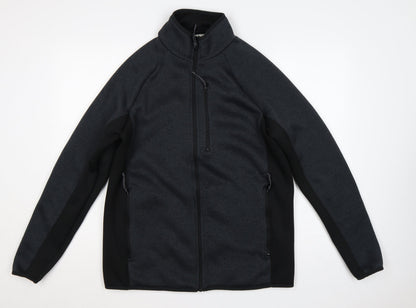 Mountain Warehouse Men's Black L Basic Jacket Full Zip Soft Shell