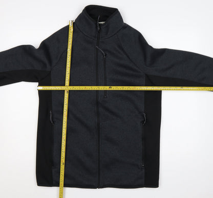 Mountain Warehouse Men's Black L Basic Jacket Full Zip Soft Shell