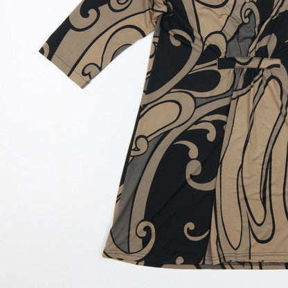 i woman i love Women Multicoloured UK 10 Geometric Wrap Blouse