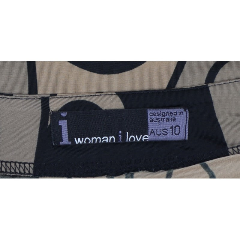 i woman i love Women Multicoloured UK 10 Geometric Wrap Blouse