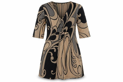 i woman i love Women Multicoloured UK 10 Geometric Wrap Blouse