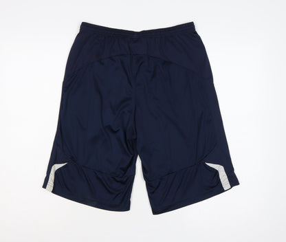 Umbro England Men’s Blue L Athletic Football Shorts Mesh 2000s