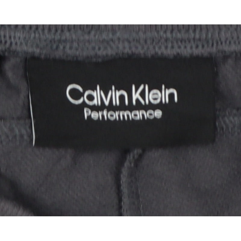 Calvin Klein Men’s Black S Performance Logo Cuffed Jogger Sweatpants