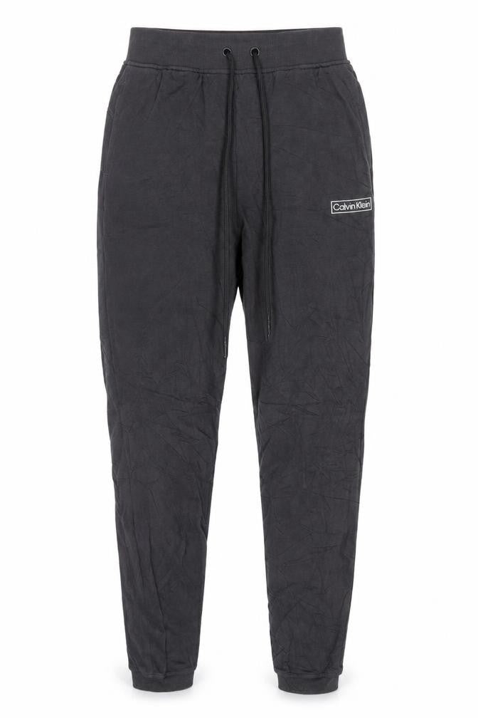 Calvin Klein Men’s Black S Performance Logo Cuffed Jogger Sweatpants
