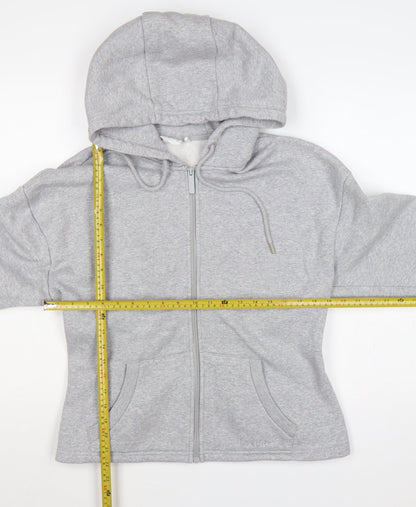 USA Pro Women’s Grey UK 16 Full Zip Hooded Fleece Hoodie