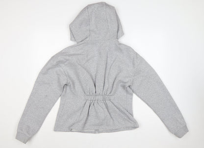 USA Pro Women’s Grey UK 16 Full Zip Hooded Fleece Hoodie