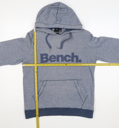 Bench Men’s Blue M Pullover Hoodie Logo Graphic Pocket