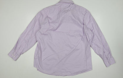 Jeff Banks Men’s Pink 18.5 Tailored Fit Cotton Formal Dress Shirt