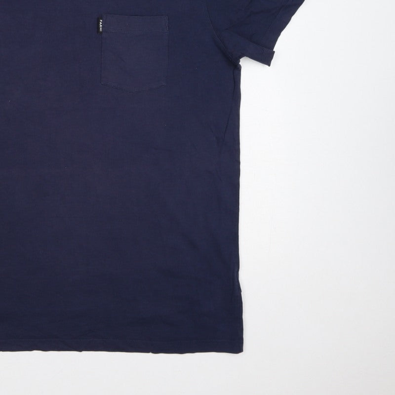 Farhi by Nicole Farhi Men’s Navy L Pocket Crew Neck T-Shirt