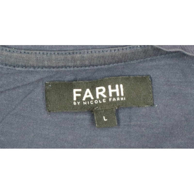 Farhi by Nicole Farhi Men’s Navy L Pocket Crew Neck T-Shirt