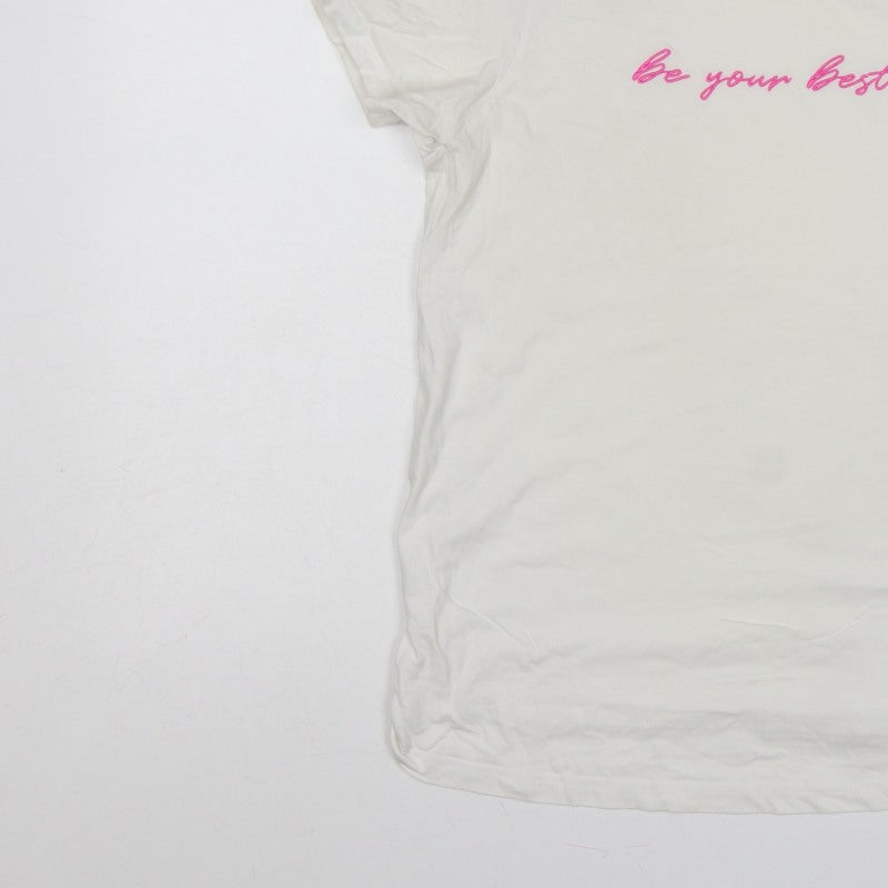 New Look Women White UK 10 Maternity Quote Jersey T-Shirt
