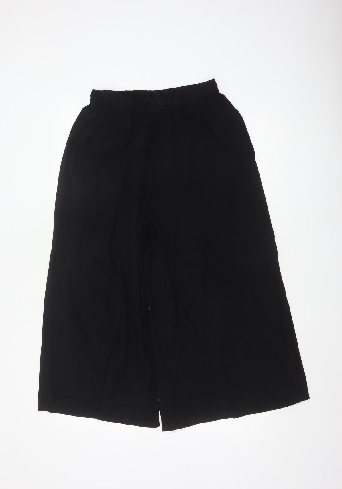 ASOS DESIGN Women’s Black UK 12 Wide-Leg Elastic Waist Trousers