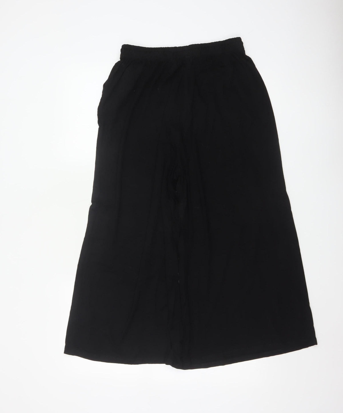 ASOS DESIGN Women’s Black UK 12 Wide-Leg Elastic Waist Trousers