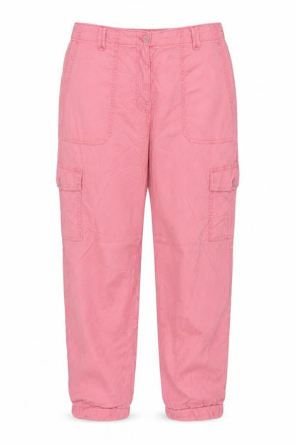 M&S Womens Pink Size 16 Cargo Tapered Cuffed Trousers