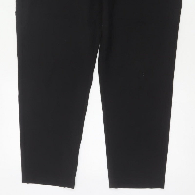 ASOS Design Women’s Black UK 10 High Rise Tapered Smart Trousers