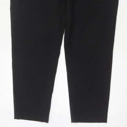 ASOS Design Women’s Black UK 10 High Rise Tapered Smart Trousers