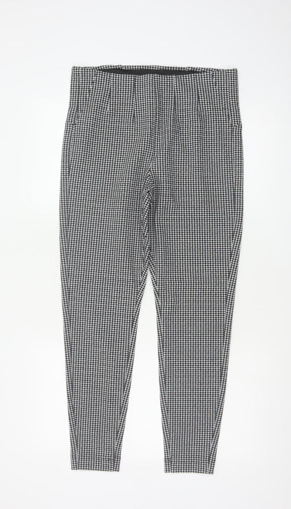 Marks & Spencer Women’s Black White Houndstooth Check Slim Stretch Leggings UK 14