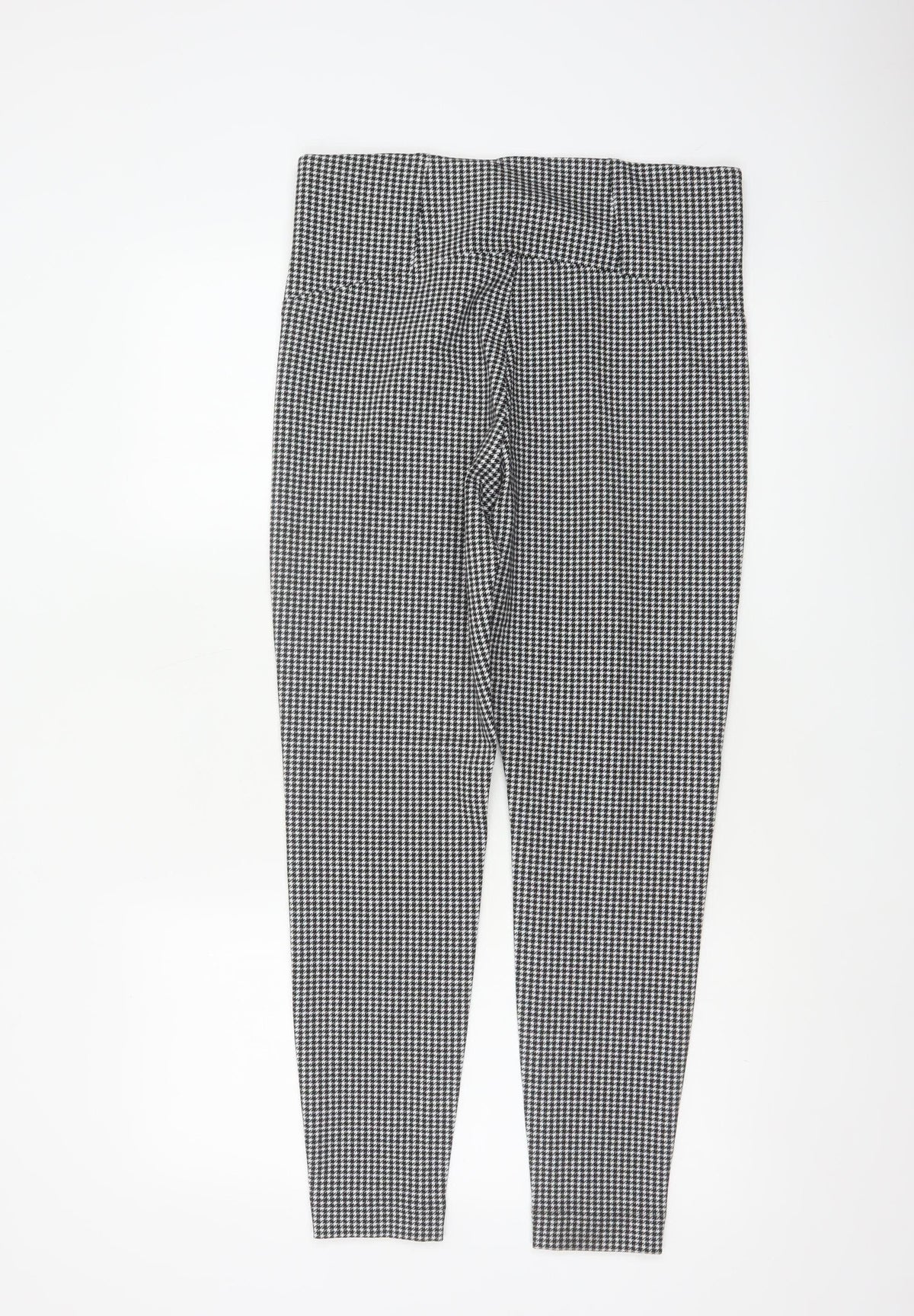 Marks & Spencer Women’s Black White Houndstooth Check Slim Stretch Leggings UK 14