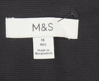 Marks & Spencer Women’s Black White Houndstooth Check Slim Stretch Leggings UK 14