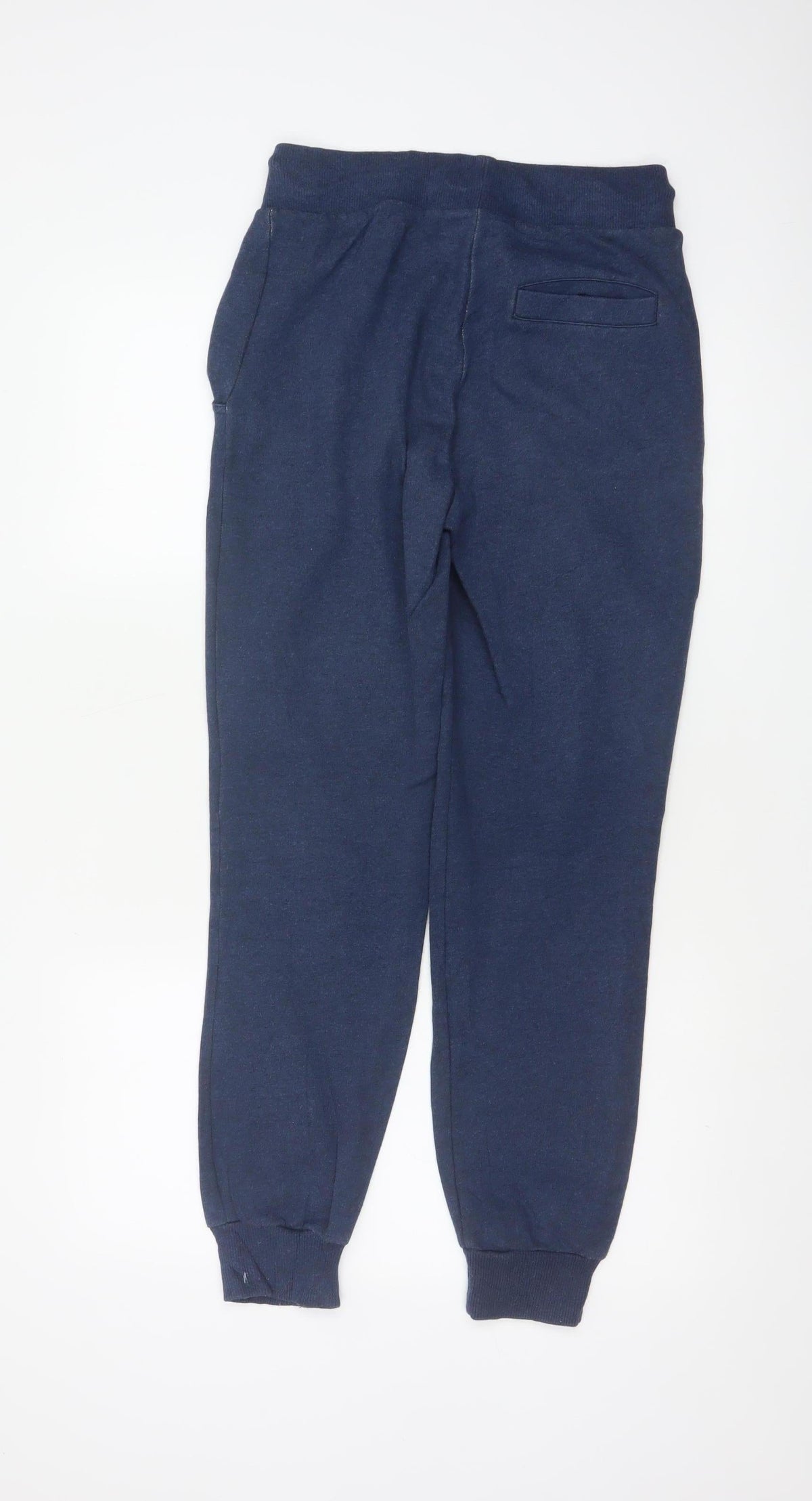 Close-up detail of Adidas Originals Women’s Blue UK 8 Jogger Sweatpants Logo Pockets