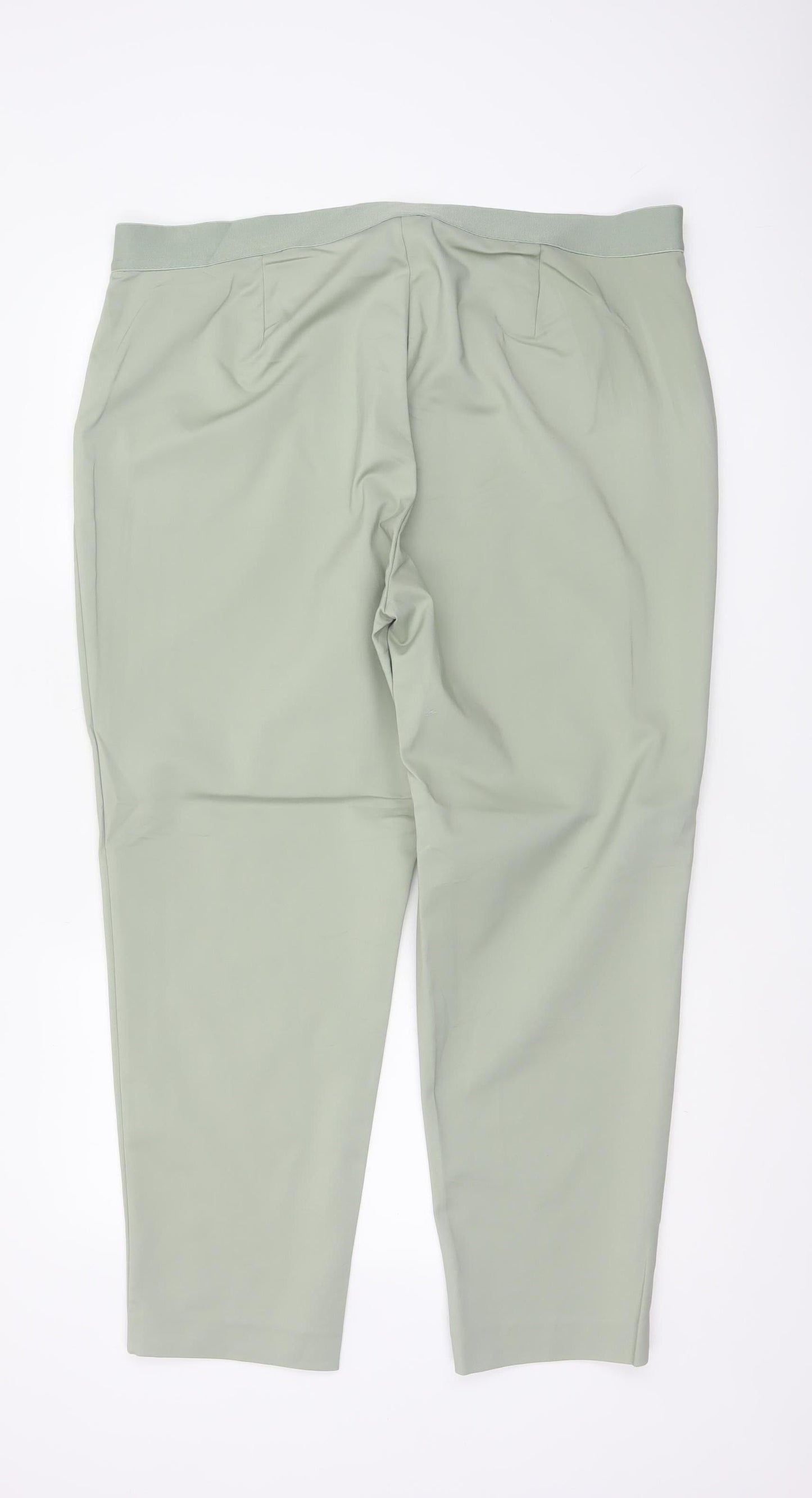 M&S Women’s Green Size 20 Regular Tapered Tailored Dress Trousers