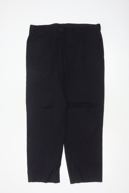 Marks & Spencer Autograph Men’s Blue 36 Wool Dress Trousers 36/29