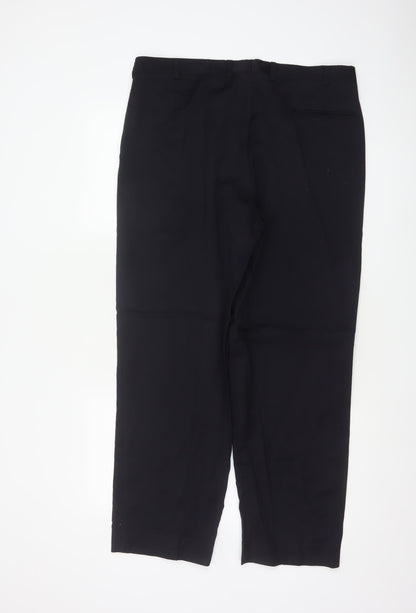 Marks & Spencer Autograph Men’s Blue 36 Wool Dress Trousers 36/29