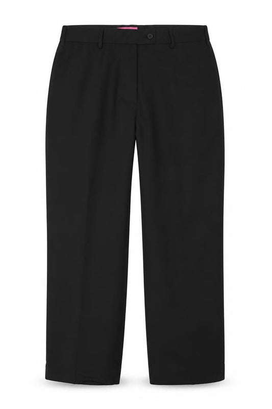 Brook Taverner Women’s Black UK 18 Petite Straight Tailored Trousers