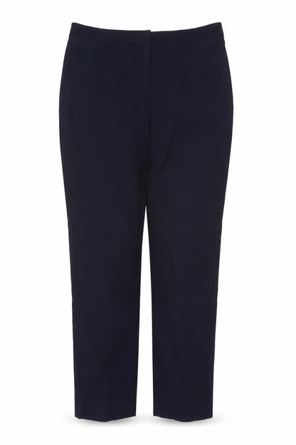 Marks & Spencer Women Blue UK 12 Regular Straight Work Trousers