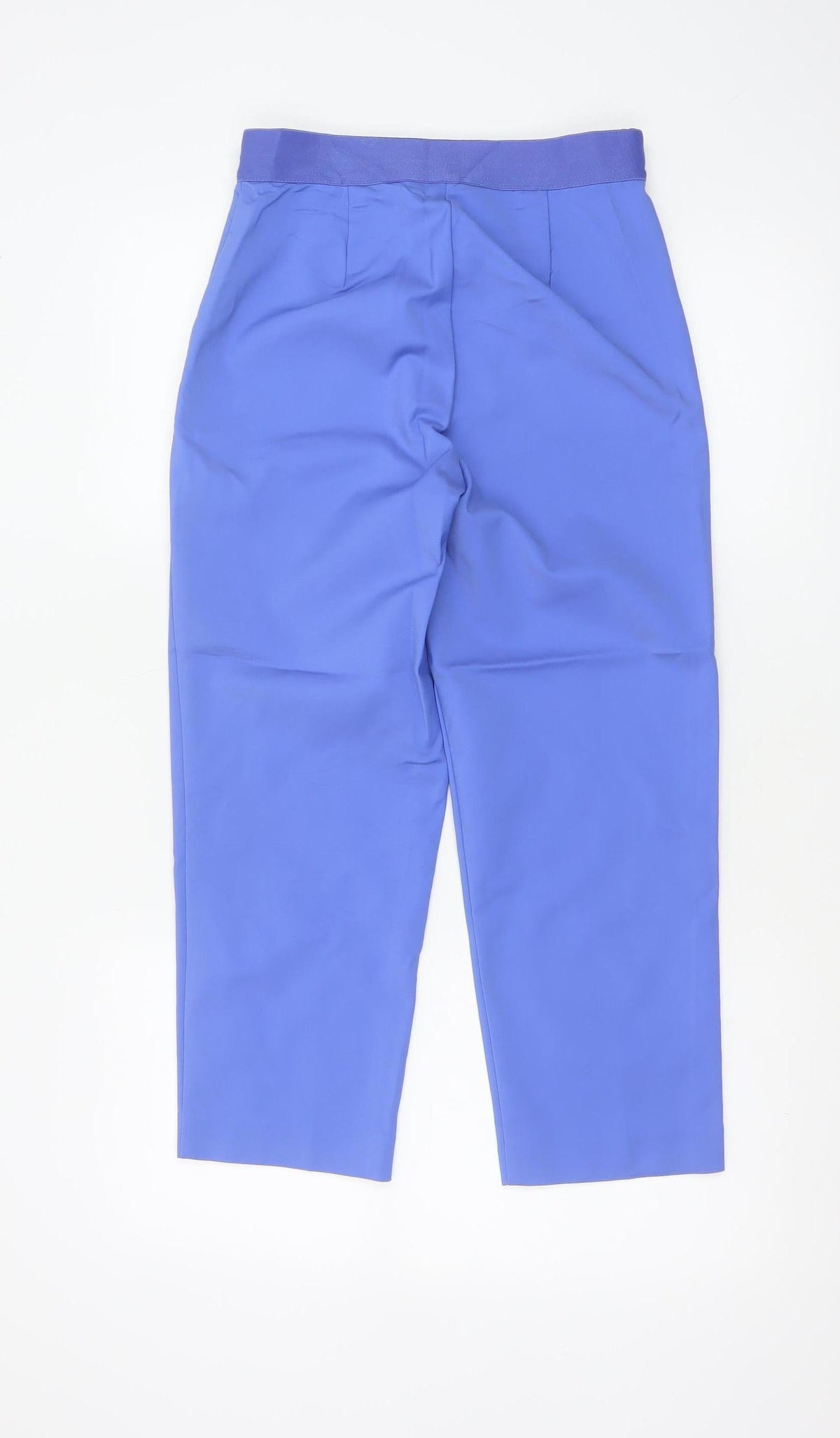 Marks & Spencer Women’s Blue UK 8 Tapered Smart Trousers Stretch Pockets