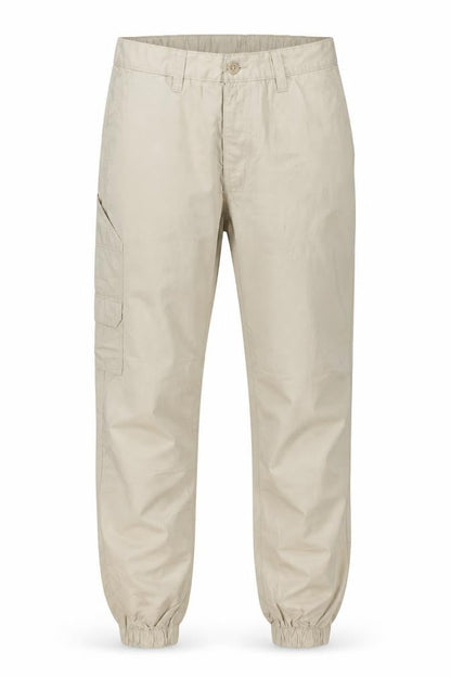 Marks and Spencer Men's Beige S Cargo Jogger Trousers Elastic Waist