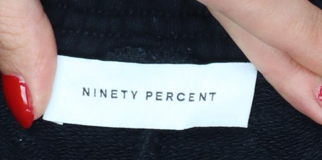 Ninety Percent Women’s Black Size S Organic Cotton Jogger Sweatpants