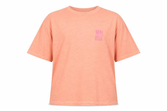 Marks & Spencer Women Orange L Malibu California Cotton T-Shirt