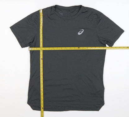 ASICS Men's Black S Running Gym Training T-Shirt Short Sleeve Crew Neck